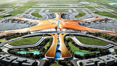 نمونه موردی فرودگاه پکن زاها حدید