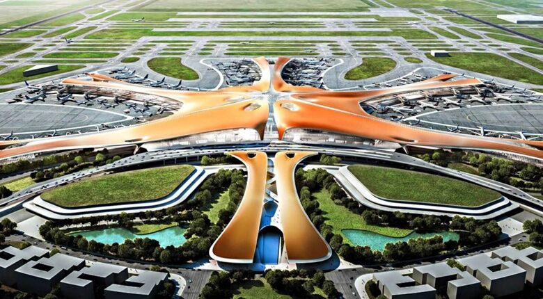 نمونه موردی فرودگاه پکن زاها حدید