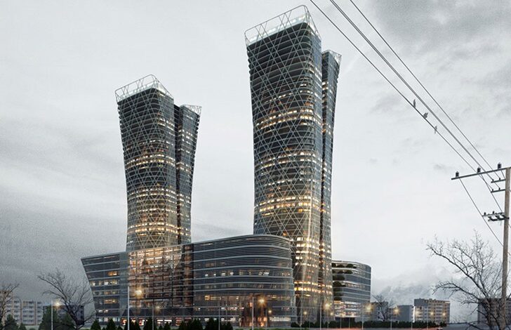 نمونه موردی برج های دوقلو آیسان تبریز